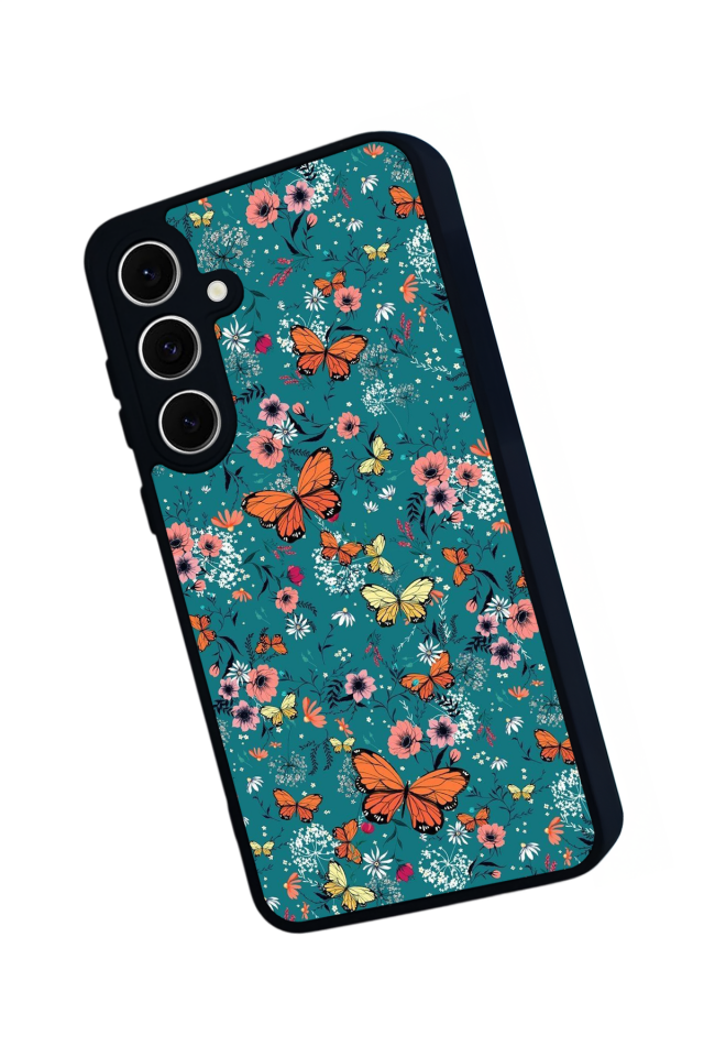Samsung Galaxy A16 Uyumlu Kelebek Tasarımlı Glossy Premium Kılıf