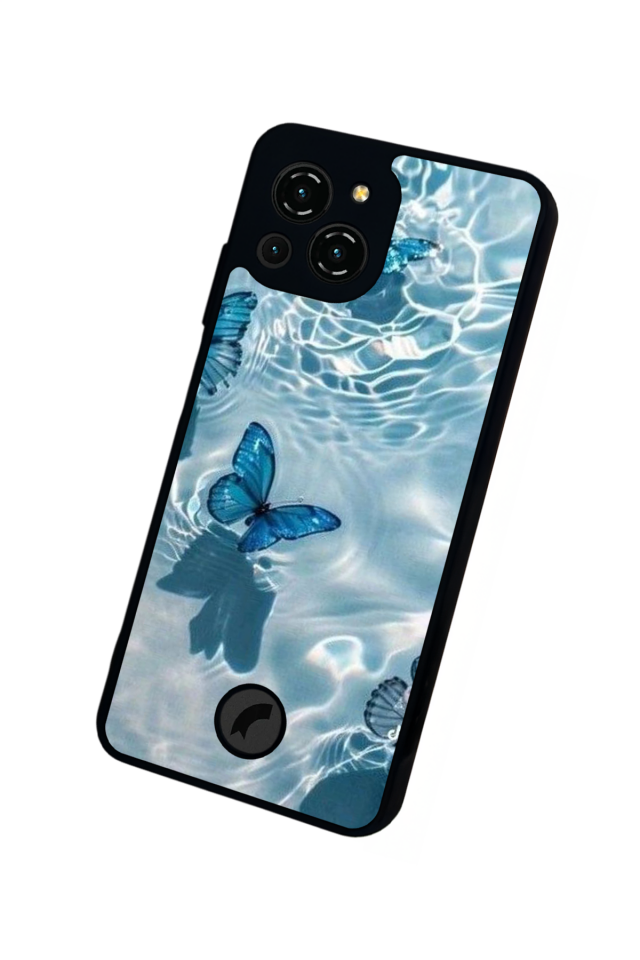 Reeder S23 Pro Max Uyumlu Kelebek Tasarımlı Glossy Premium Kılıf