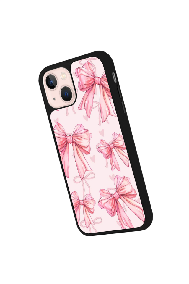 iPhone 15 Uyumlu Kurdele Tasarımlı Glossy Premium Kılıf