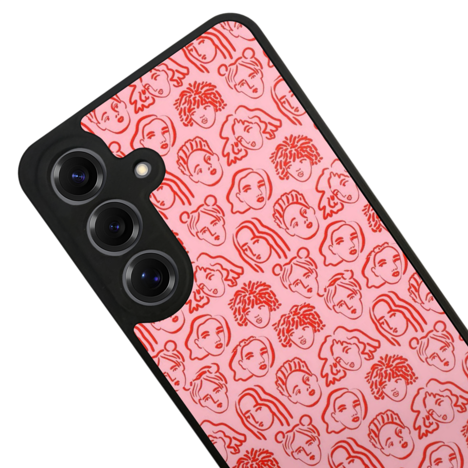 Samsung Galaxy S25 Uyumlu Line Art Tasarımlı Glossy Premium Kılıf