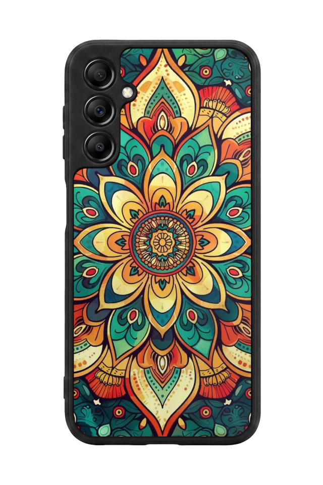 Samsung Galaxy A14 Uyumlu Mandala Tasarımlı Glossy Premium Kılıf