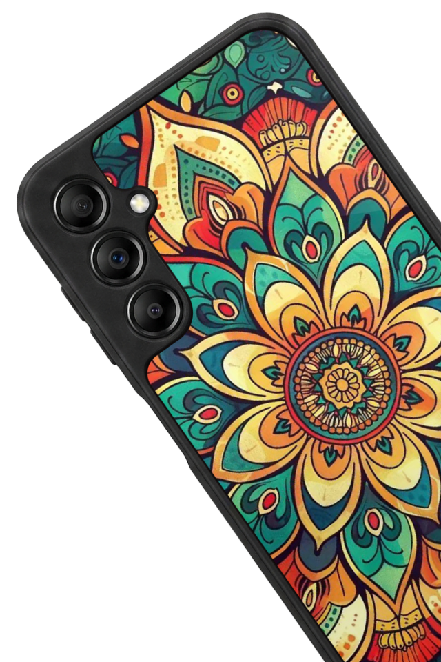 Samsung Galaxy A14 Uyumlu Mandala Tasarımlı Glossy Premium Kılıf