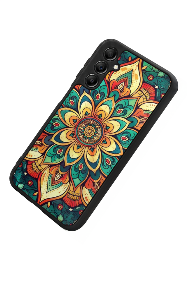 Samsung Galaxy A14 Uyumlu Mandala Tasarımlı Glossy Premium Kılıf