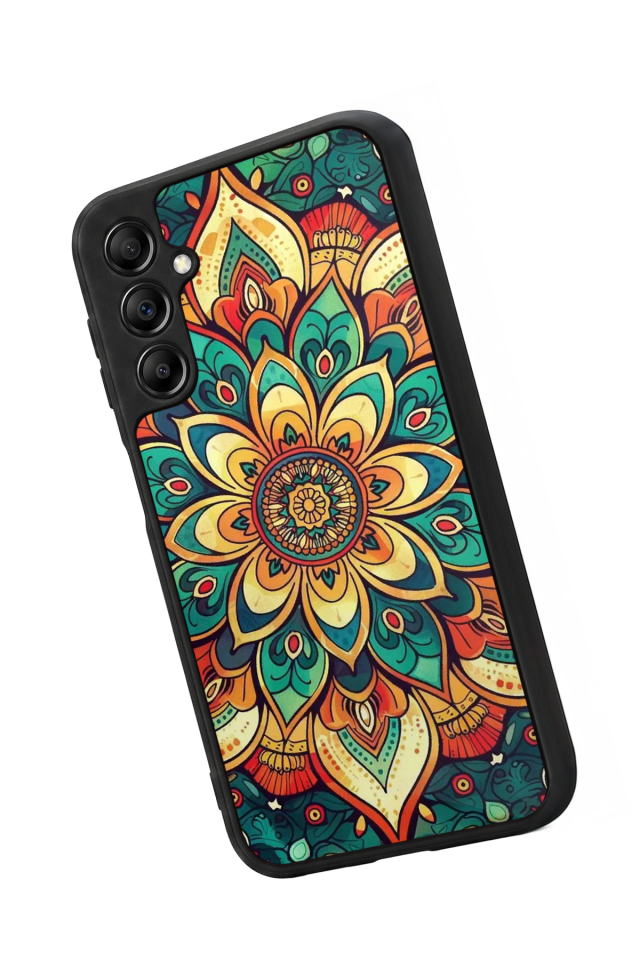 Samsung Galaxy A14 Uyumlu Mandala Tasarımlı Glossy Premium Kılıf