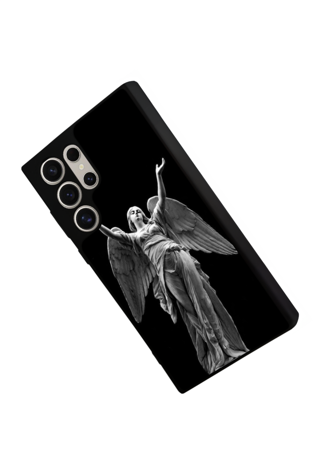 Samsung Galaxy S23 Ultra Uyumlu Melek Tasarımlı Glossy Premium Kılıf