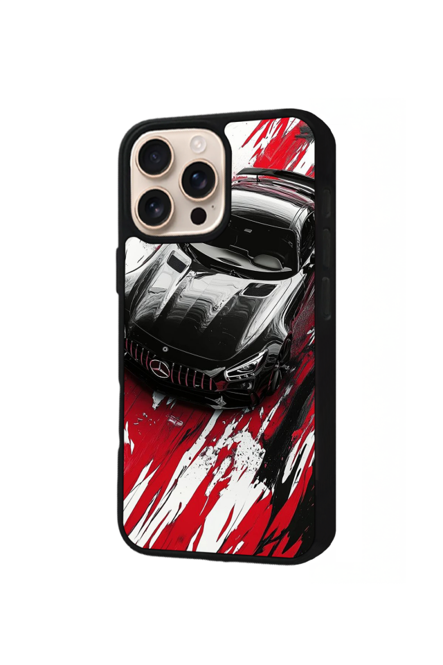 iPhone 15 Pro Uyumlu Mercedes Tasarımlı Glossy Premium Kılıf