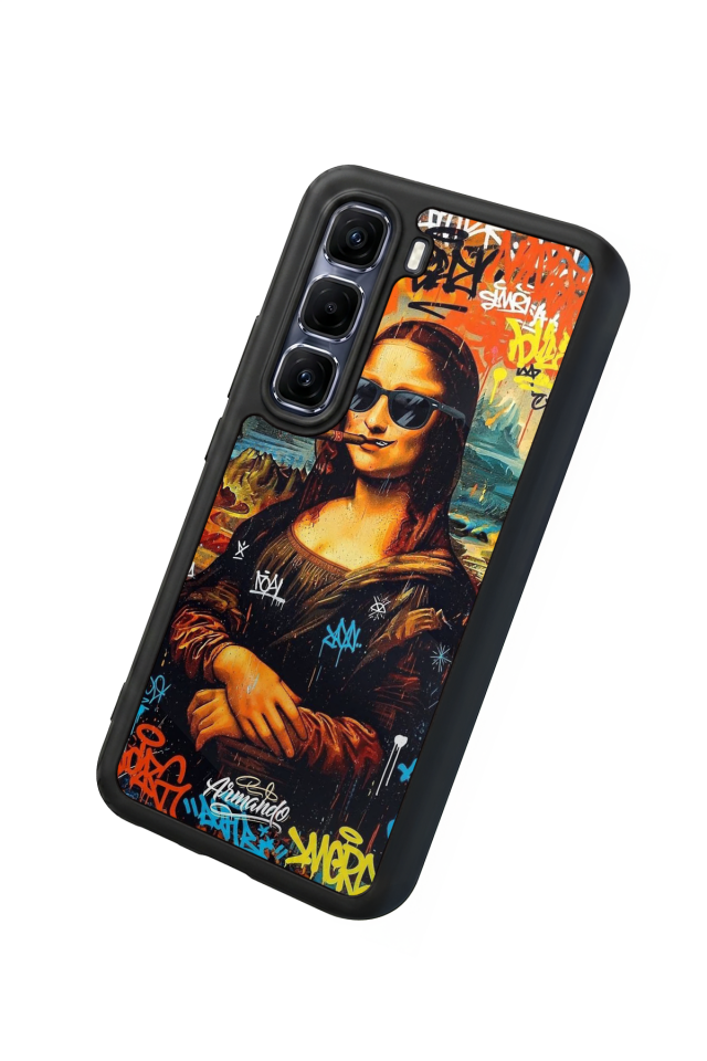 Infinix Hot 60 Pro Plus Uyumlu Monalisa Tasarımlı Glossy Premium Kılıf