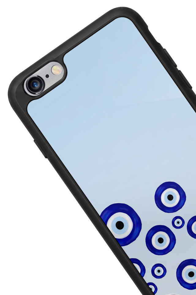 iPhone 6s Plus Uyumlu Nazar Tasarımlı Glossy Premium Kılıf
