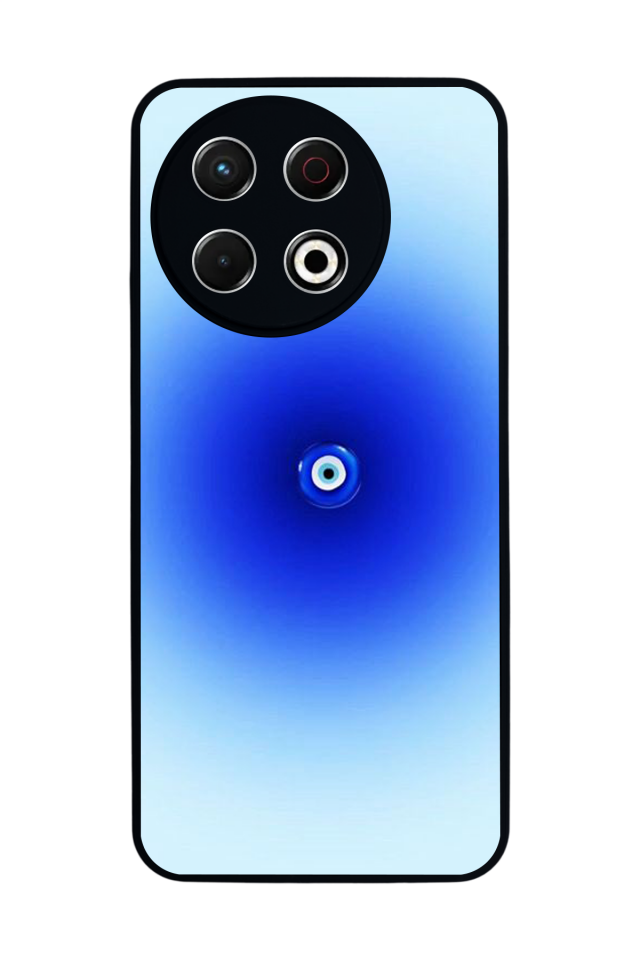 Tecno Spark 30 Pro Uyumlu Nazar Tasarımlı Glossy Premium Kılıf