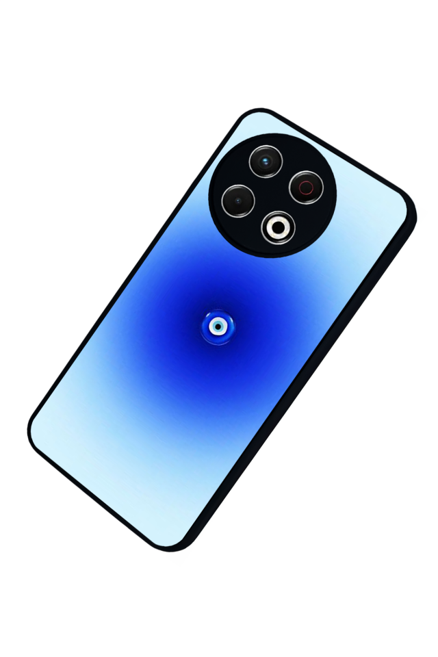 Tecno Spark 30 Pro Uyumlu Nazar Tasarımlı Glossy Premium Kılıf