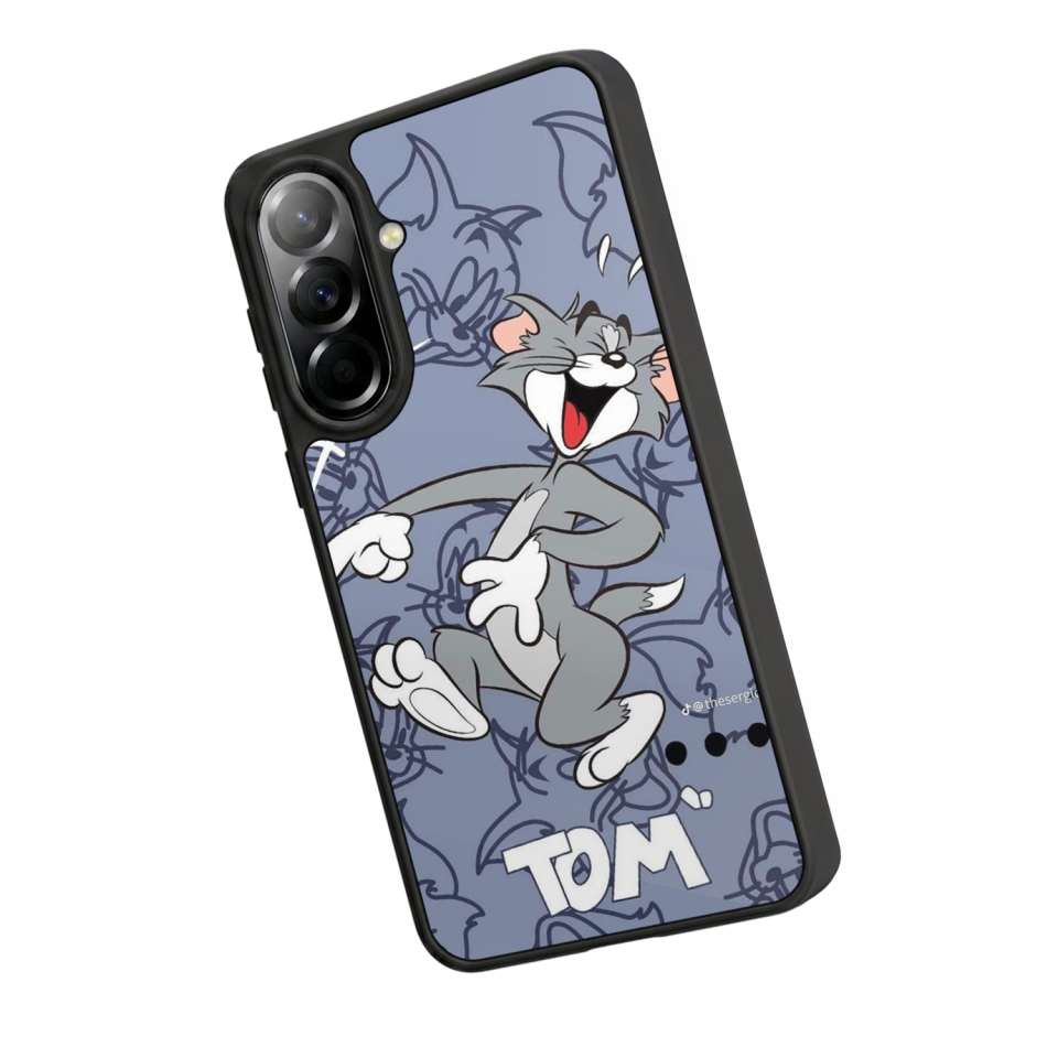Samsung Galaxy A57 Uyumlu Tom And Jerry Tasarımlı Glossy Premium Kılıf