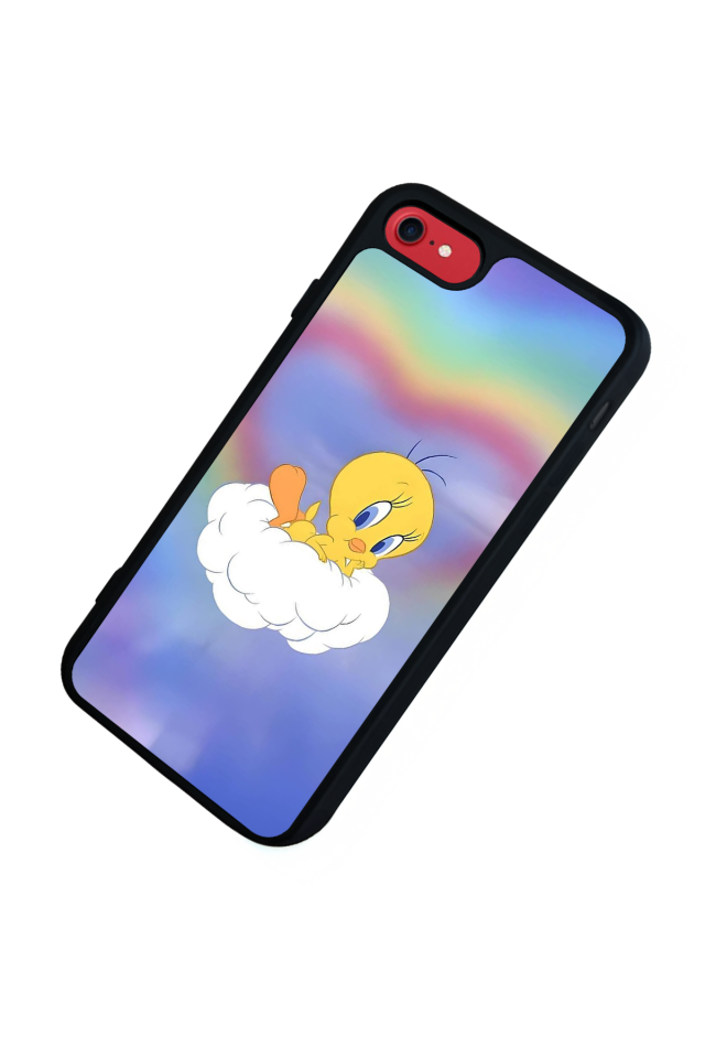 iPhone 8 Uyumlu Tweety Tasarımlı Glossy Premium Kılıf
