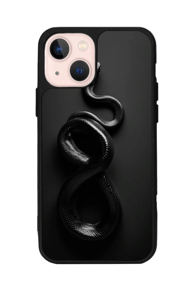 iPhone 13 Mini Uyumlu Yılan Tasarımlı Glossy Premium Kılıf