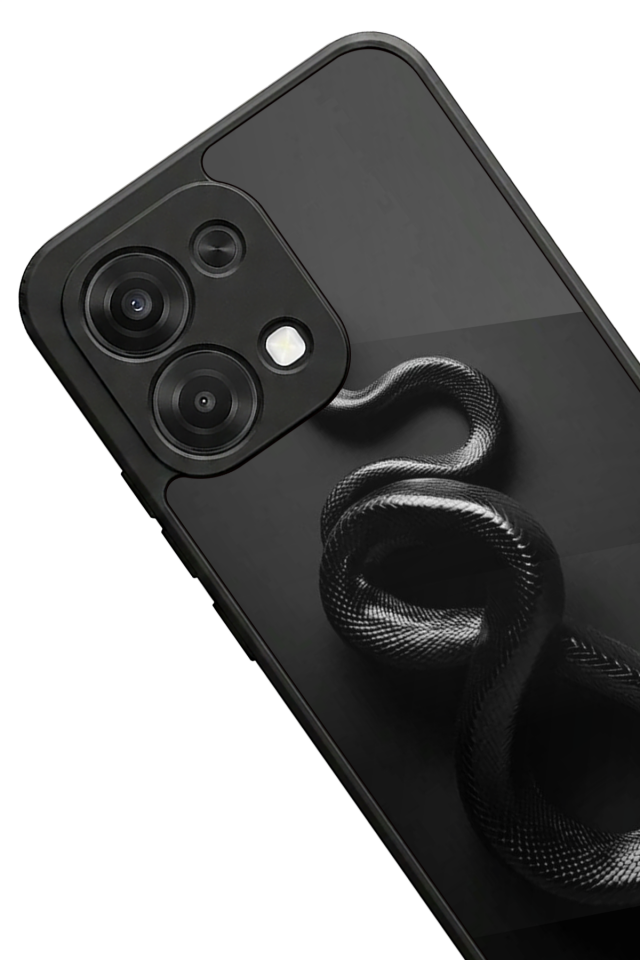 Oppo A6 Pro Uyumlu Yılan Tasarımlı Glossy Premium Kılıf