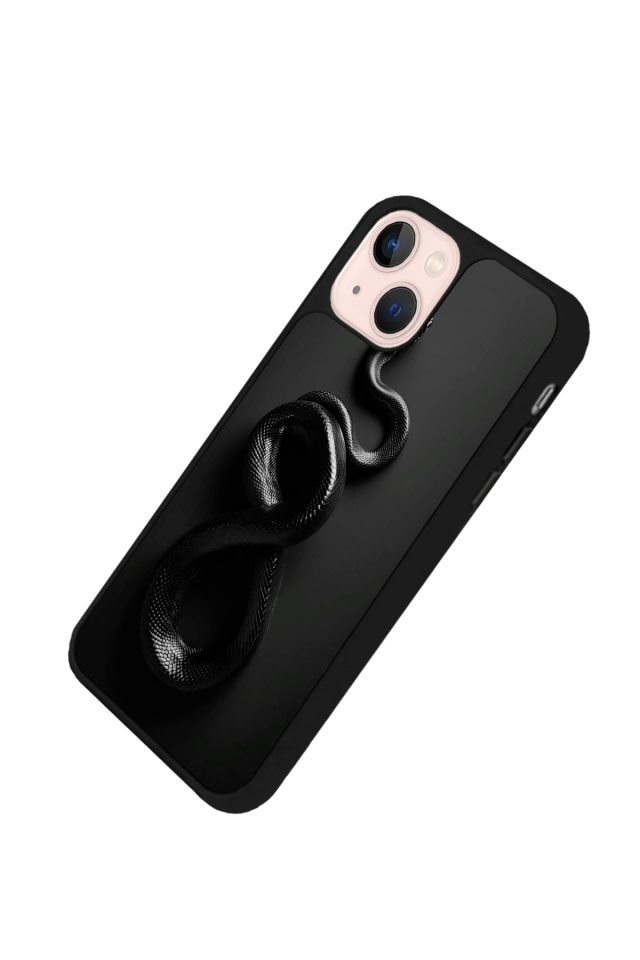iPhone 13 Mini Uyumlu Yılan Tasarımlı Glossy Premium Kılıf