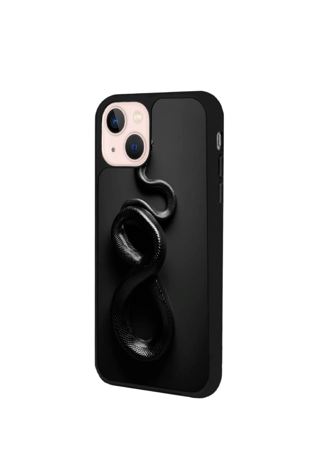 iPhone 13 Mini Uyumlu Yılan Tasarımlı Glossy Premium Kılıf