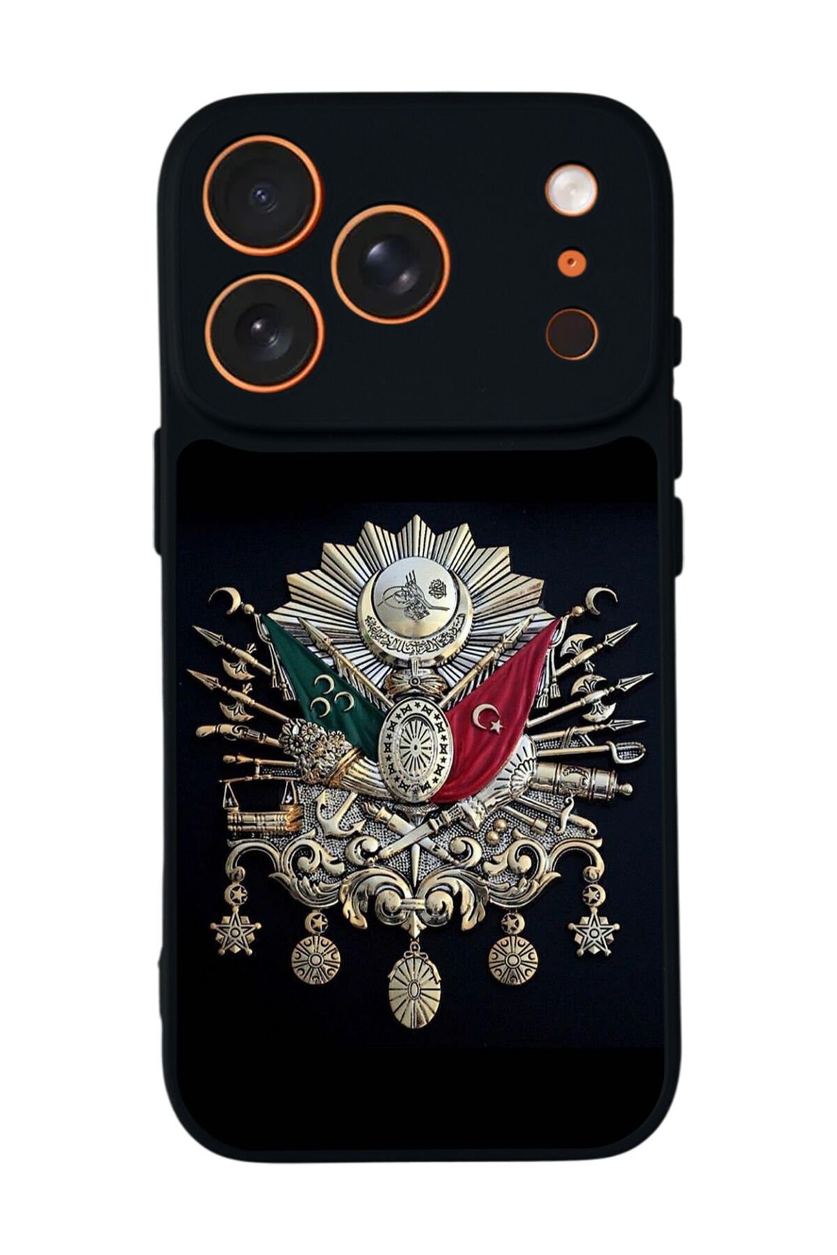 iPhone 17 Pro Uyumlu Osmanli Tugrasi Tasarımlı Glossy Premium Kılıf