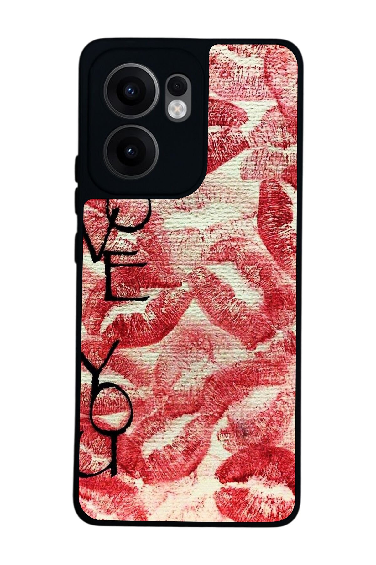 Oppo Reno 13F Uyumlu Dudak Tasarımlı Glossy Premium Kılıf