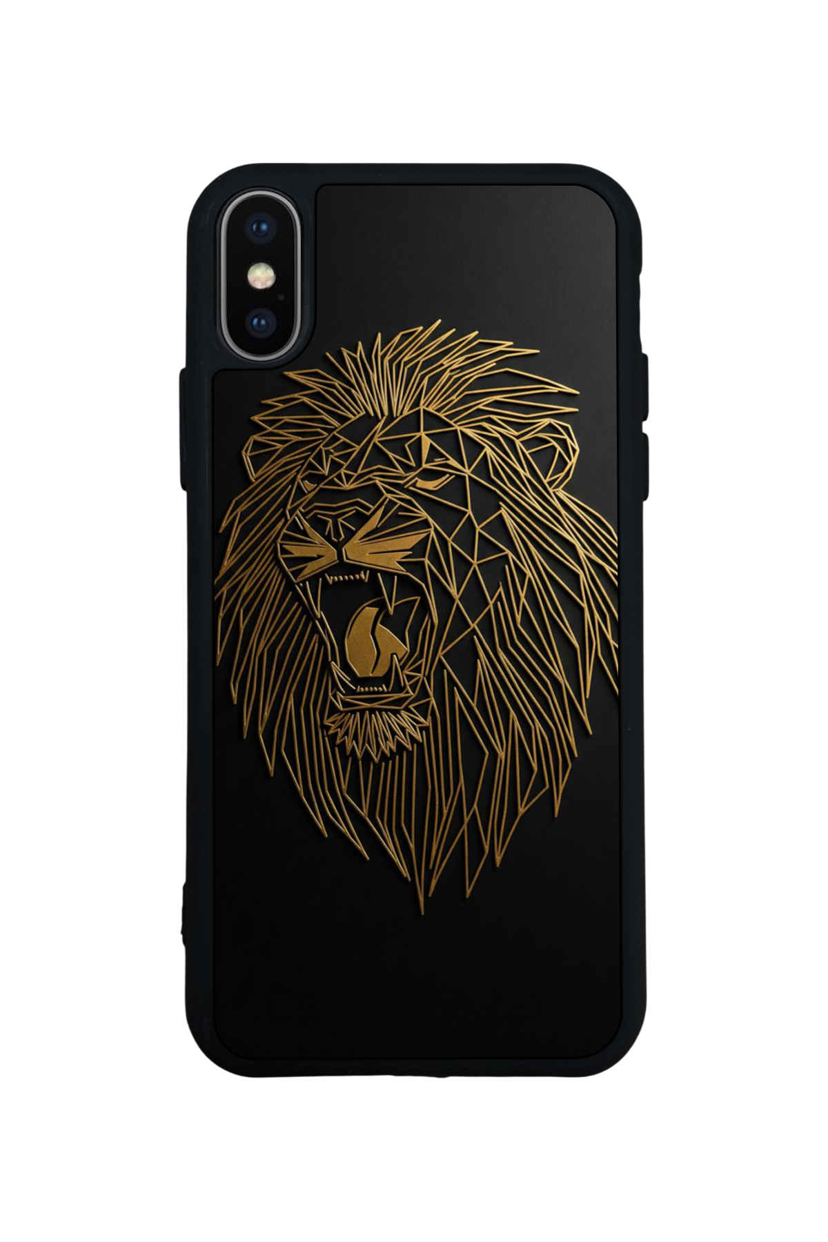 iPhone X/ XS Uyumlu Aslan Tasarımlı Glossy Premium Kılıf