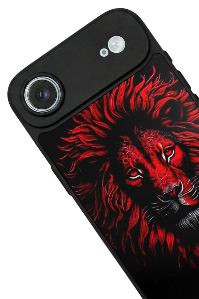 iPhone 17 Air Uyumlu Aslan Tasarımlı Glossy Premium Kılıf