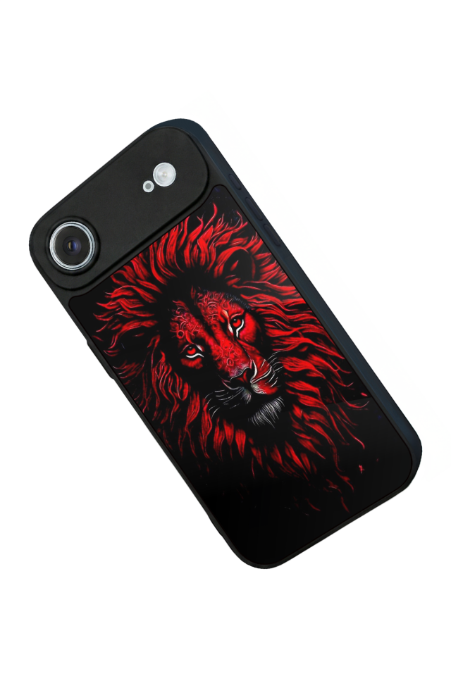 iPhone 17 Air Uyumlu Aslan Tasarımlı Glossy Premium Kılıf