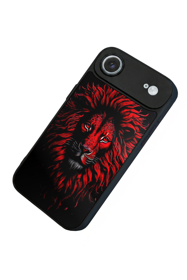 iPhone 17 Air Uyumlu Aslan Tasarımlı Glossy Premium Kılıf