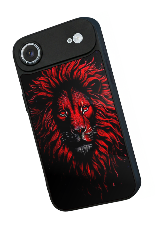 iPhone 17 Air Uyumlu Aslan Tasarımlı Glossy Premium Kılıf