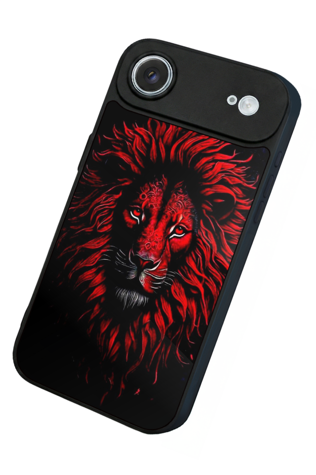 iPhone 17 Air Uyumlu Aslan Tasarımlı Glossy Premium Kılıf