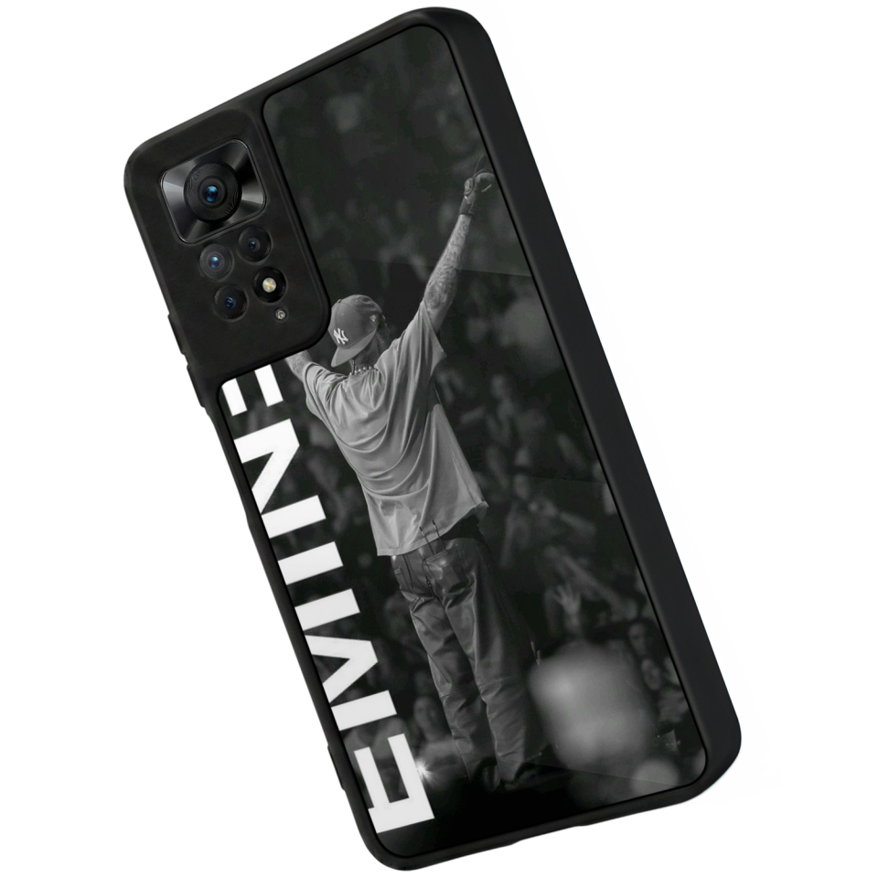 Xiaomi Redmi Note 11 Pro Uyumlu Eminem Tasarımlı Glossy Premium Kılıf