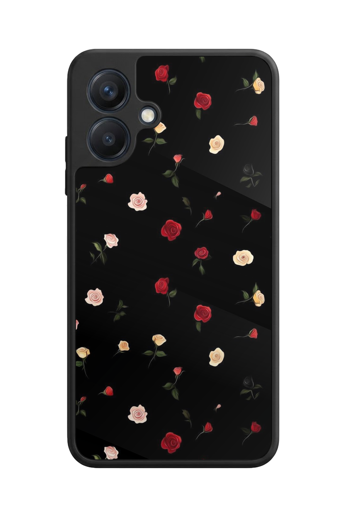 Samsung Galaxy A07 Uyumlu Floral Tasarımlı Glossy Premium Kılıf
