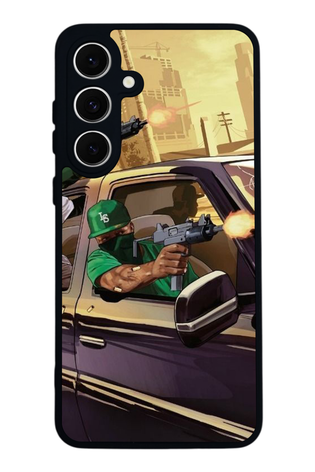 Samsung Galaxy S24 FE Uyumlu GTA Tasarımlı Glossy Premium Kılıf