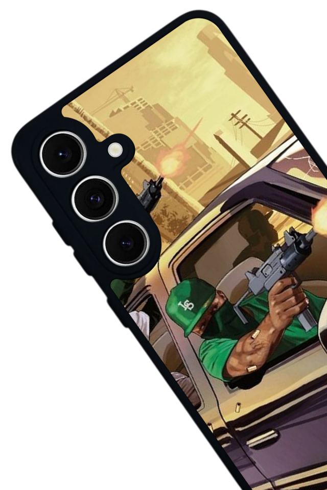Samsung Galaxy S24 FE Uyumlu GTA Tasarımlı Glossy Premium Kılıf