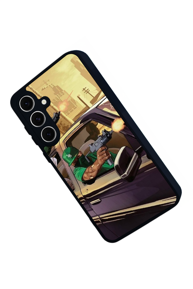 Samsung Galaxy S24 FE Uyumlu GTA Tasarımlı Glossy Premium Kılıf