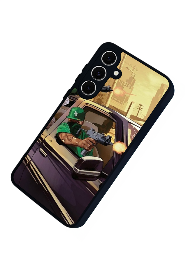 Samsung Galaxy S24 FE Uyumlu GTA Tasarımlı Glossy Premium Kılıf