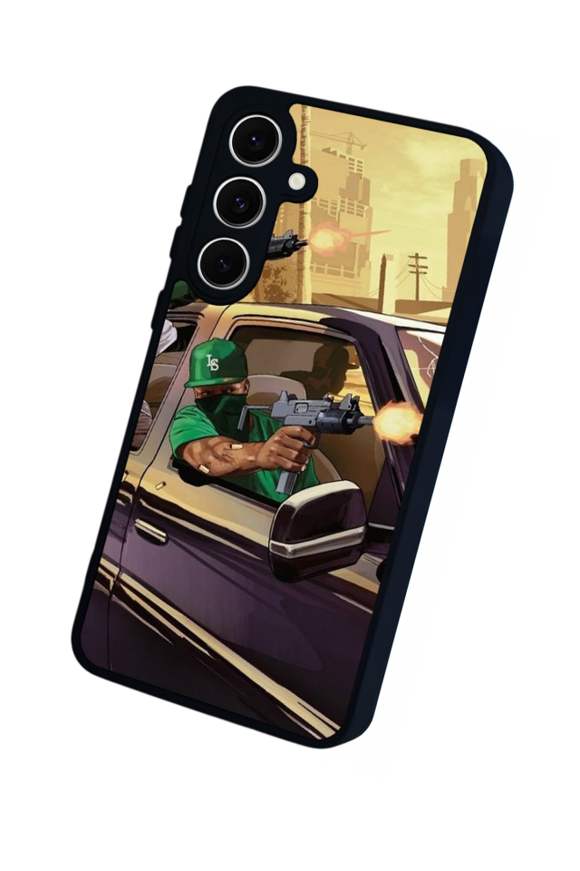 Samsung Galaxy S24 FE Uyumlu GTA Tasarımlı Glossy Premium Kılıf