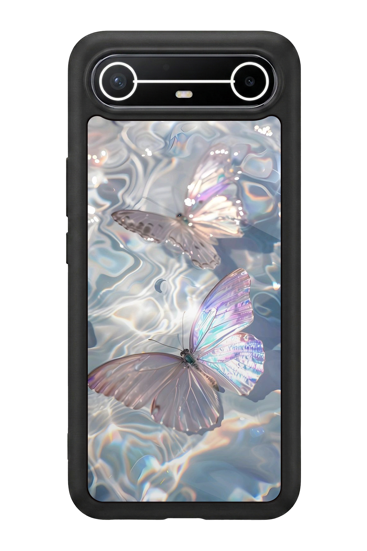 Tecno Spark Slim 5G Uyumlu Kelebek Tasarımlı Glossy Premium Kılıf