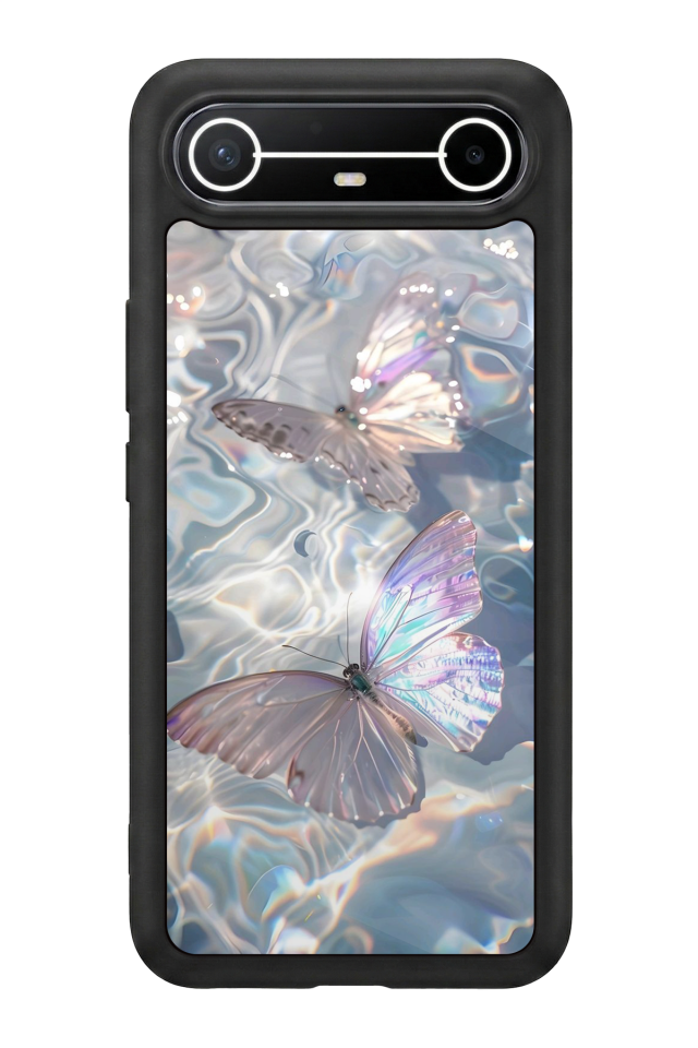 Tecno Spark Slim 5G Uyumlu Kelebek Tasarımlı Glossy Premium Kılıf