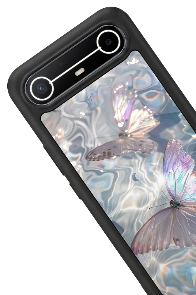 Tecno Spark Slim 5G Uyumlu Kelebek Tasarımlı Glossy Premium Kılıf