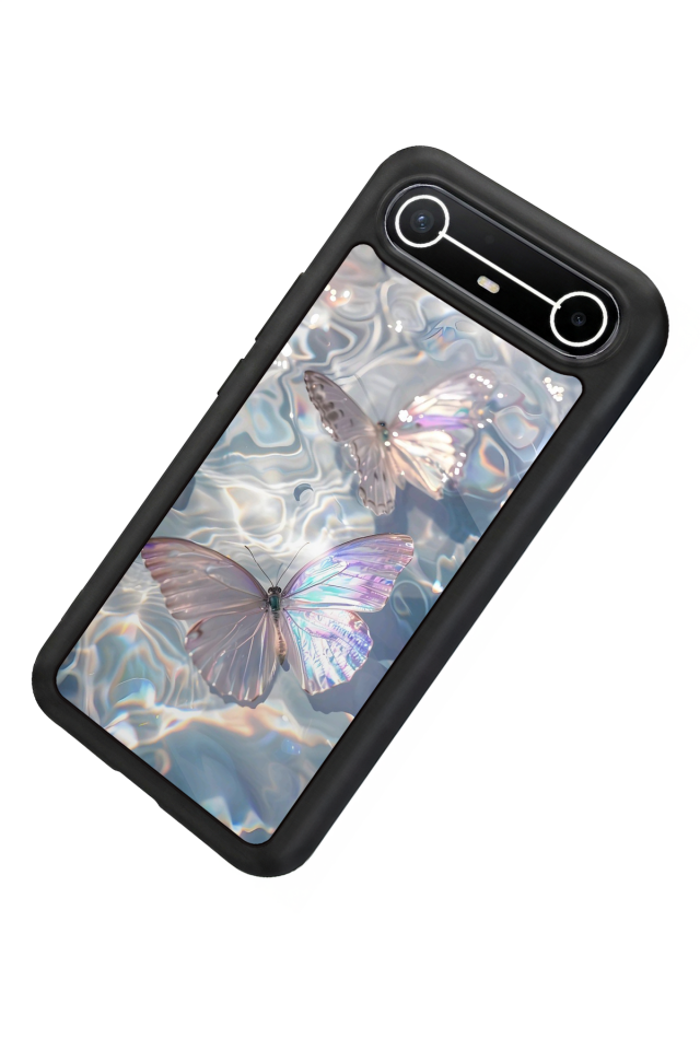 Tecno Spark Slim 5G Uyumlu Kelebek Tasarımlı Glossy Premium Kılıf