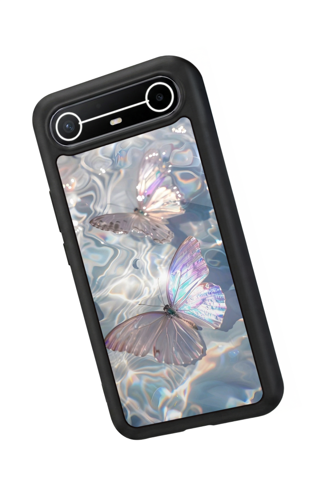 Tecno Spark Slim 5G Uyumlu Kelebek Tasarımlı Glossy Premium Kılıf