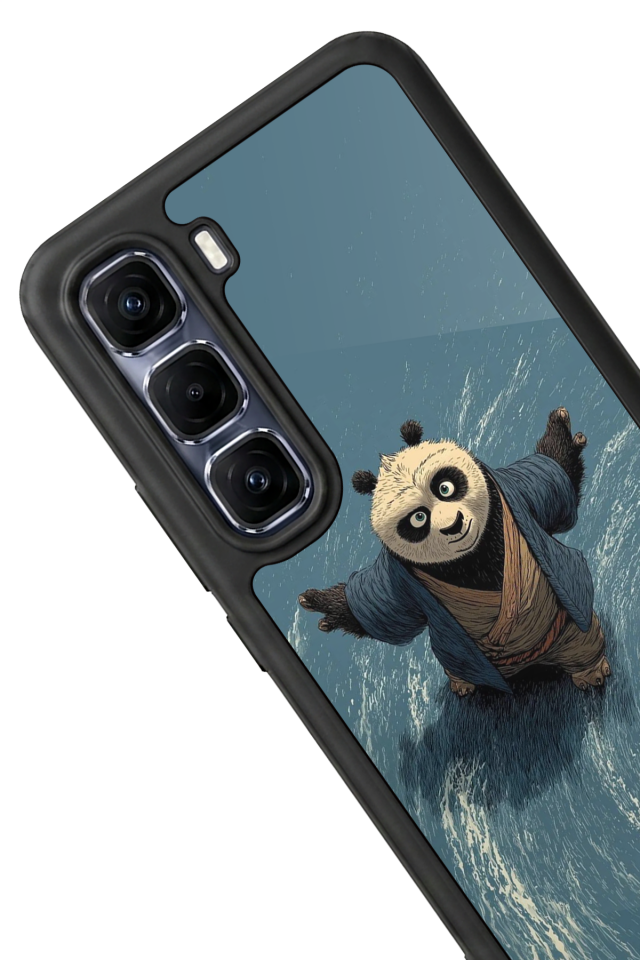Infinix Hot 60 Pro Plus Uyumlu Kung Fu Panda Tasarımlı Glossy Premium Kılıf