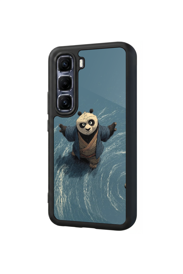 Infinix Hot 60 Pro Plus Uyumlu Kung Fu Panda Tasarımlı Glossy Premium Kılıf