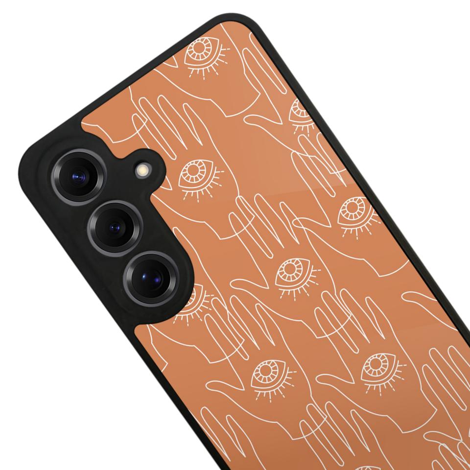 Samsung Galaxy S25 Uyumlu Line Art Tasarımlı Glossy Premium Kılıf