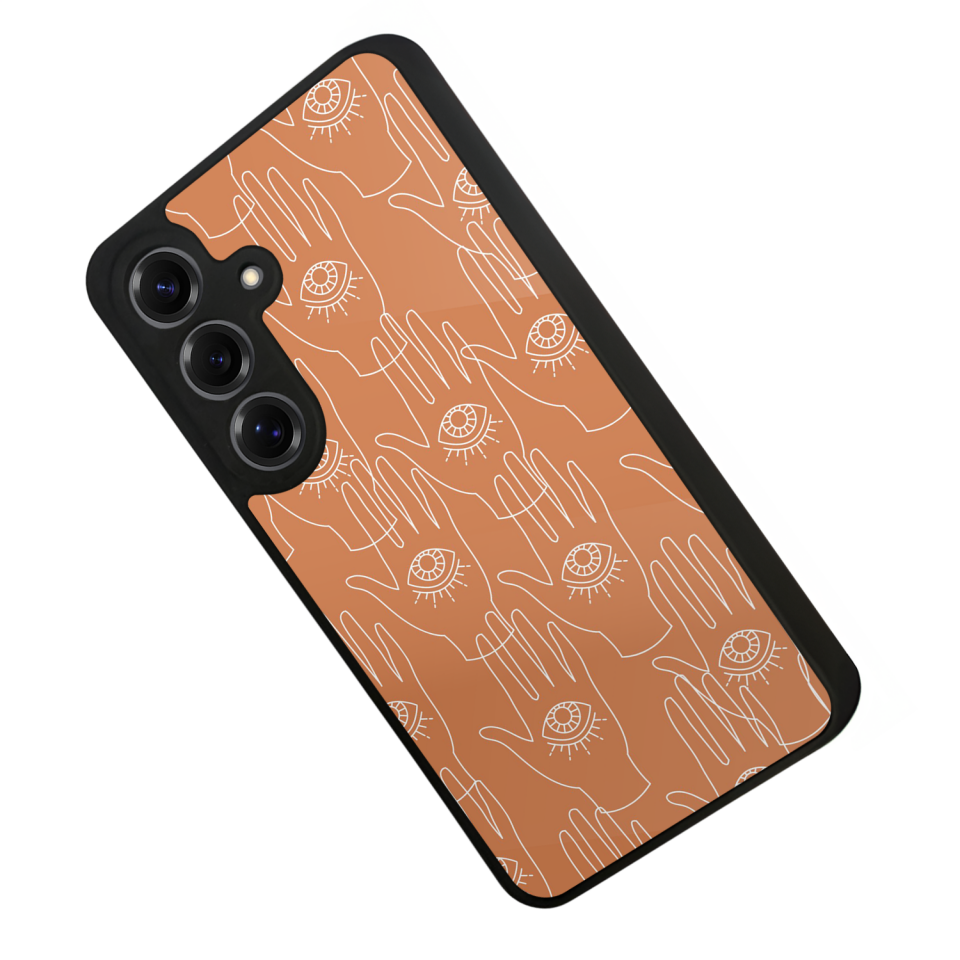 Samsung Galaxy S25 Uyumlu Line Art Tasarımlı Glossy Premium Kılıf