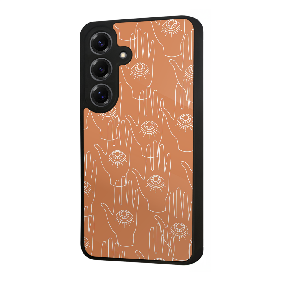 Samsung Galaxy S25 Uyumlu Line Art Tasarımlı Glossy Premium Kılıf