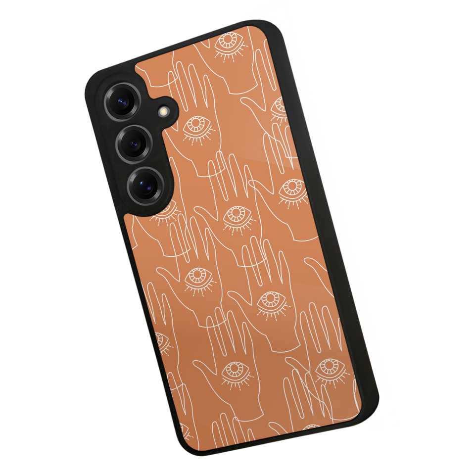 Samsung Galaxy S25 Uyumlu Line Art Tasarımlı Glossy Premium Kılıf