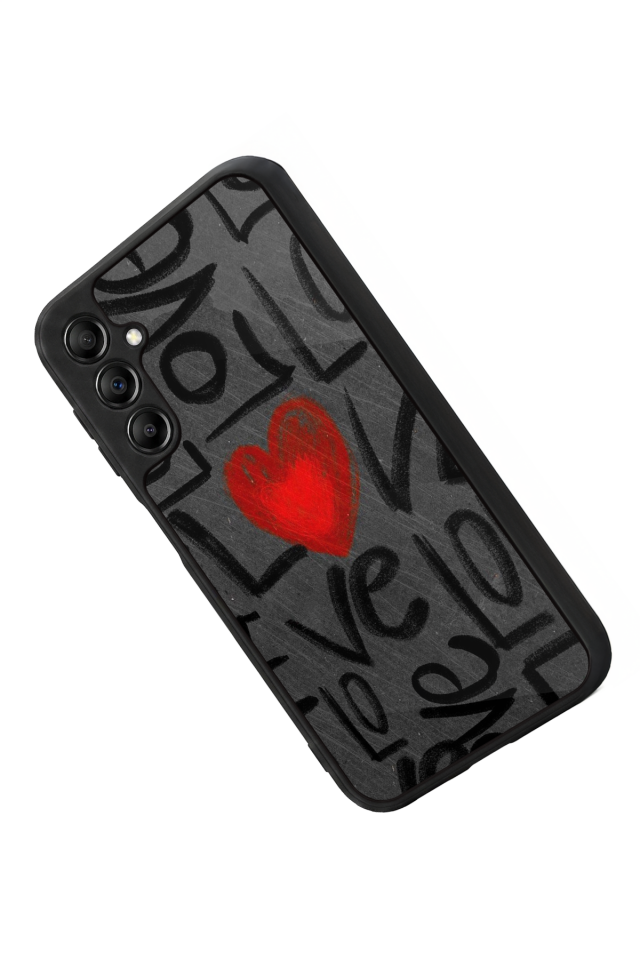 Samsung Galaxy A14 Uyumlu Love Tasarımlı Glossy Premium Kılıf