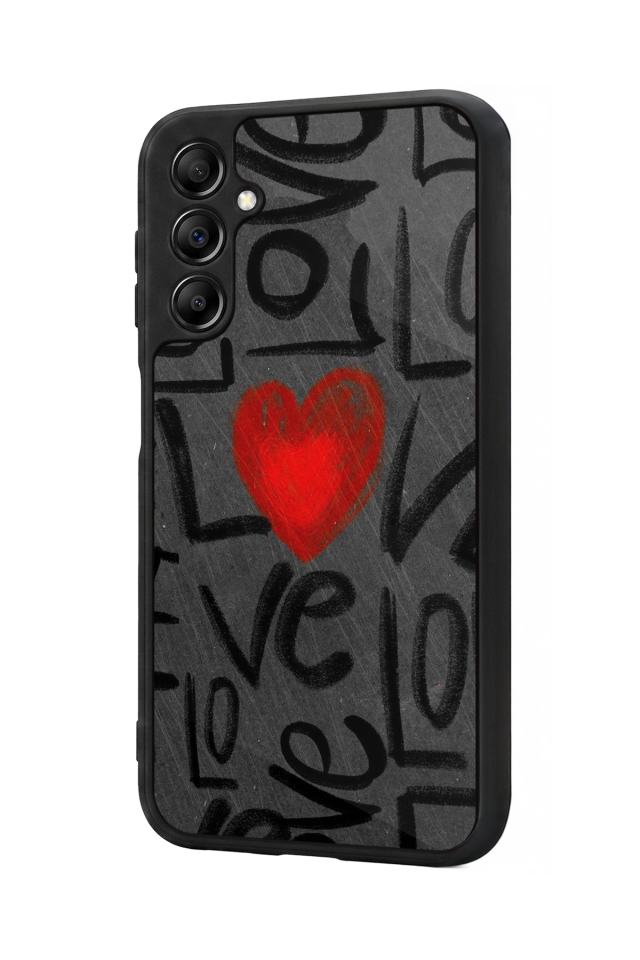 Samsung Galaxy A14 Uyumlu Love Tasarımlı Glossy Premium Kılıf