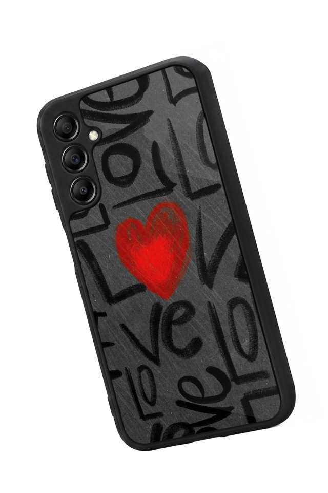 Samsung Galaxy A14 Uyumlu Love Tasarımlı Glossy Premium Kılıf