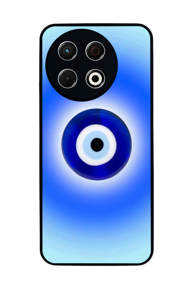 Tecno Spark 30 Pro Uyumlu Nazar Tasarımlı Glossy Premium Kılıf